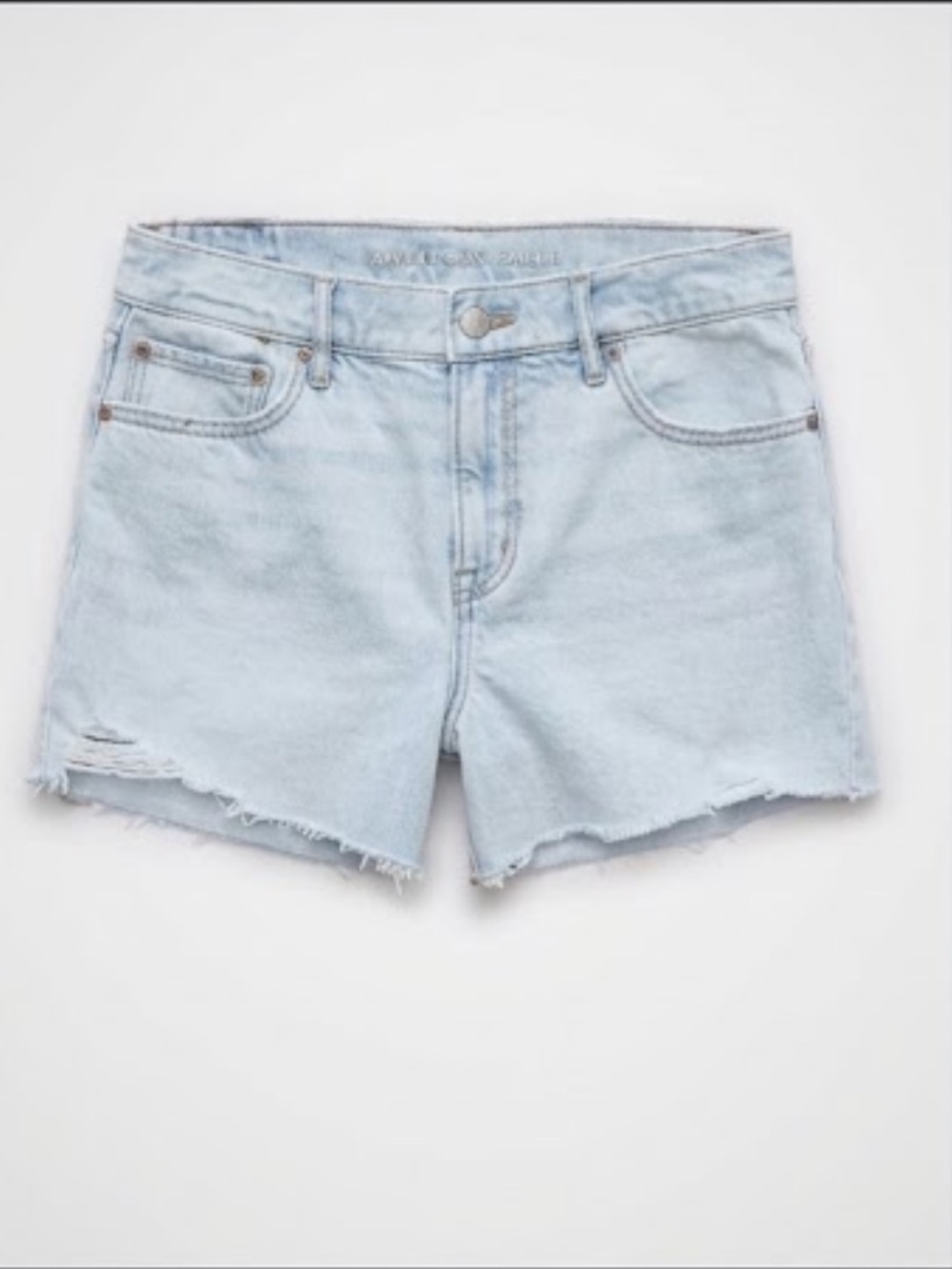 NWT!! American Eagle Super High Rise Relaxed Strigid Distressed Short